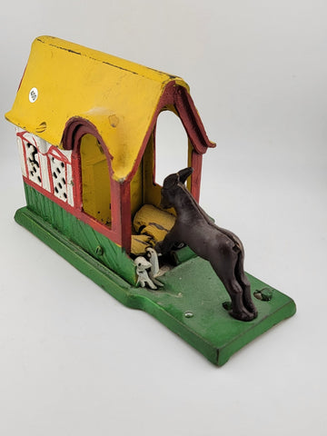 Vintage Collectible Money Coin Savings Bank Box, Horse Kicking in Coin with Tail