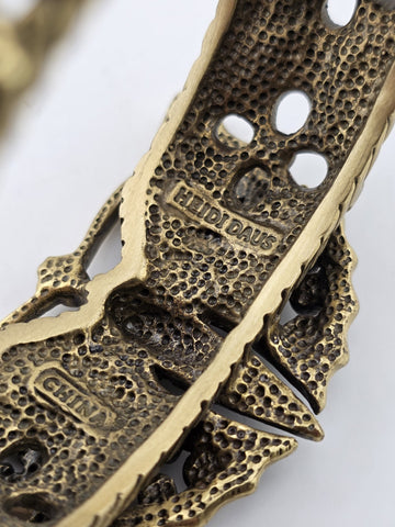 Vintage Heidi Daus Butterfly Garden Crystal Set, Cuff Bracelet, Ring & Earrings