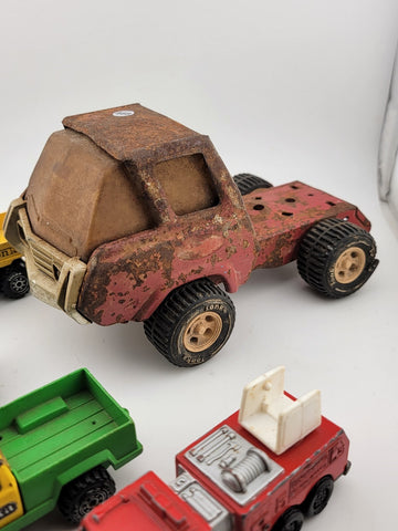 Lot Of 5 Small Vintage Collectible Tonka Cars And Trucks.