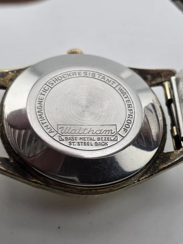 Vintage 1960's Waltham Self-Winding Shock Resistant 17j Wristwatch Working Cond.