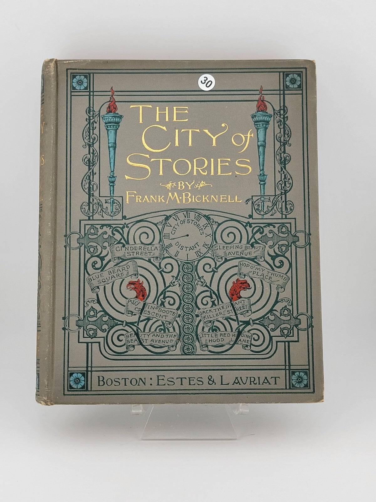 Rare 19th C One Of A Kind "The city of Stories 1897. Frank M. Bicknell.
