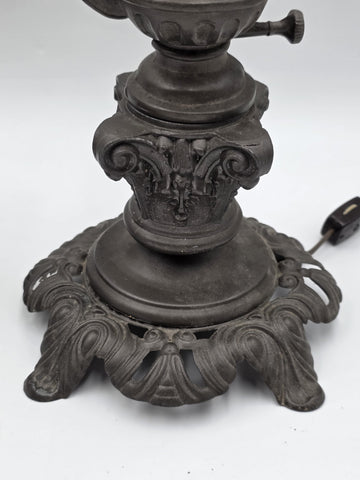 Rare Pair Antique Victorian Revival Boudoir Lamps Accurate Casting Co 12" Bronze