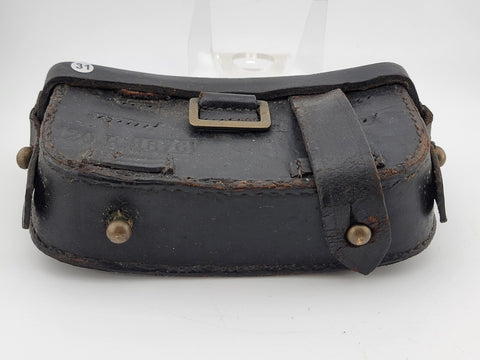 Private: Antique 1876 Indian Wars 120R Leather Cartridge / Ammo Pouch Arsenal