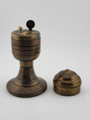 RARE COLLECTIBLE ANTIQUE  1920 'MOKO' DRGM BRASS PETROL TABLE LIGHTER, GERMANY