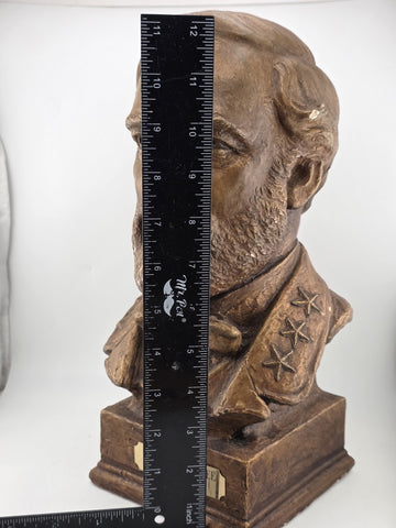 Vintage Collectibl Eric Kaposta 1999 Gen Robert E Lee Civil War Plaster Bust 12"