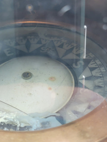 1800's "E. Esdaile & Sons Sydney" SHIP'S BINNACLE Illuminated COMPASS Nautical