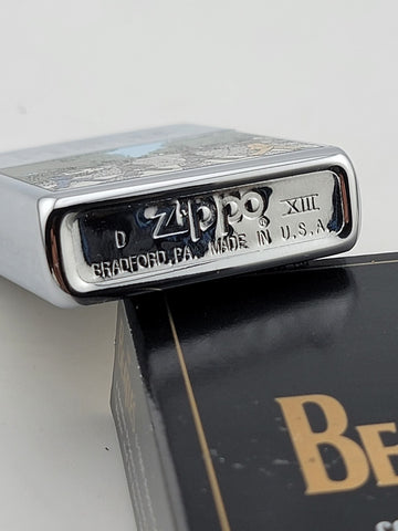 Rare 1996 Retired  Beatles Abbey Road Zippo Lighter. Appears To Be Unfired W Box