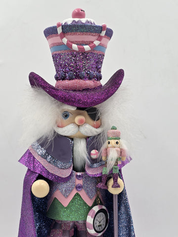 Kurt S. Adler 15-Inch Hollywood Sugar Plum Drosselmeyer Nutcracker, Multicolor