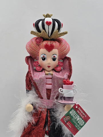 Kurt Adler Hollywood Nutcracker Alice In Wonderland Queen Of Hearts HA0519 17.5"