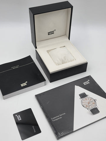 Genuine OEM Montblanc Watch Presentation Box Set w/ Warranty Card & Booklets