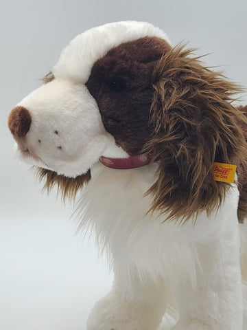 Rare Steiff  AKC American Kennel Club  Standing SPRINGER SPANIEL Plush 16". New.