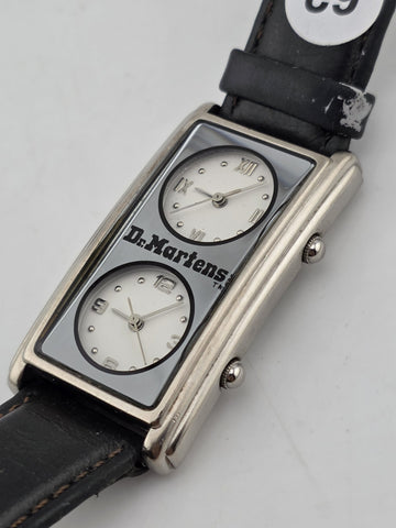 Vintage Rare Dr. Martens Dual Dial Watch Rectangular Japan Quartz V-149 Y2K Work