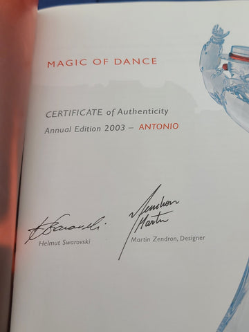 Swarovski Crystal Magic of Dance Collection "Antonio" 2003 - 606441