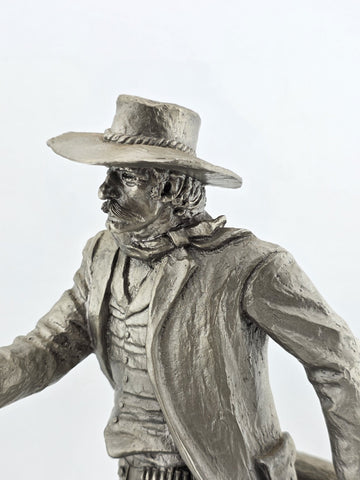 Franklin Mint Western Heritage Museum Fine Pewter The Gunfighter by Jim Ponter