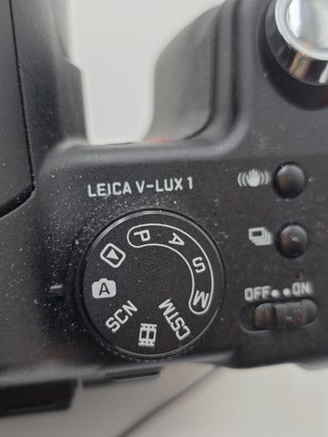 Vintage Leica V-LUX V1 10.1MP Digital Camera W Charger, Cables, Manual. Works.