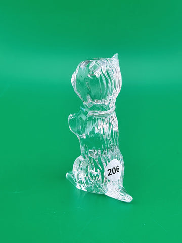Vintage Collectible Waterford Crystal Scottish Terrier Dog Figurine 3.5". Read.