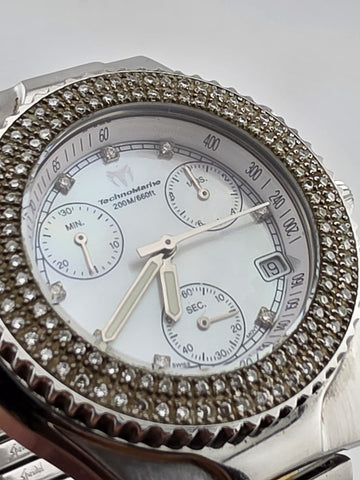 Technomarine Technomillennium Chronograph Diamond Bezel Quartz Watch SW6692.