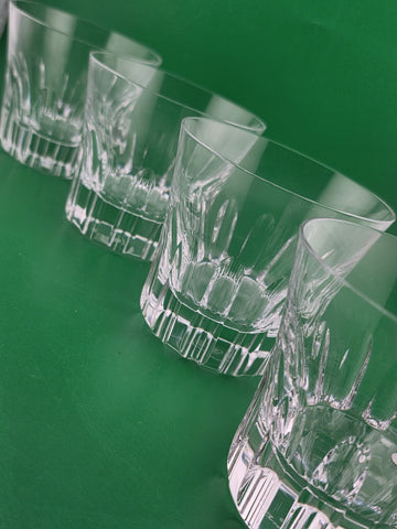 Set Of 4 Baccarat France Glass 2011 Limited Edition Etna year tumblers. VG Cond.