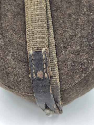 Original WWII German Army M31 Feldflasche Canteen MN42 1942 Felt Cover Wehrmacht