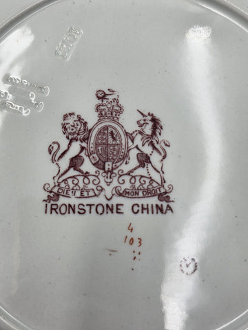 Private: Antique Ashworth Real Ironstone China Imari c1890 English 10" Only.