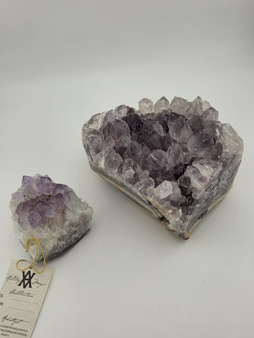 Natural Amethyst Quartz Crystal Cluster Geodes Large & Small Display Specimens