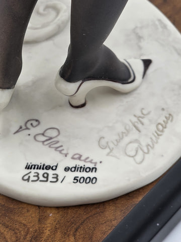 Giuseppe Armani Black Lady w Elephant 194/C Hand Signed LE 4393/5000 W COA & Box