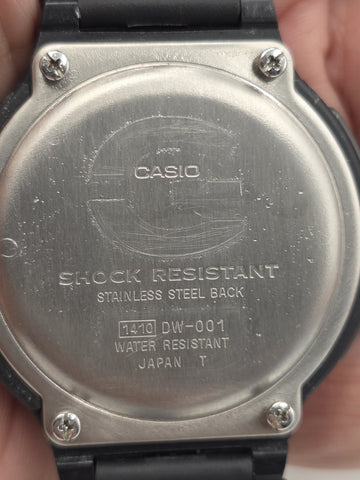 Vintage 1994 Casio G-Shock DW-001 Jason Thermo Data 1410 Japan Watch Working