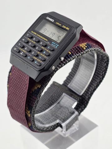 Vintage Casio CA-50 Digital Men's 8-Digit Calculator Dual Time Watch Japan Works