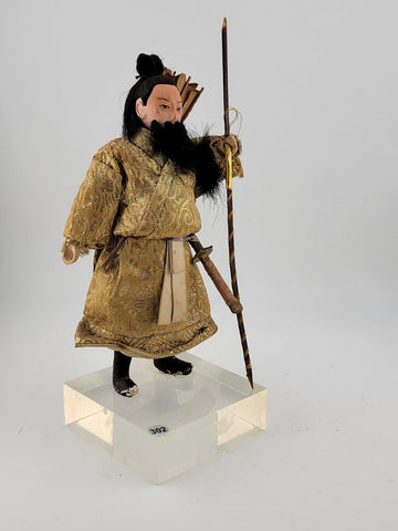 Vintage Japanese Samurai Warrior Emperor Doll Figurine