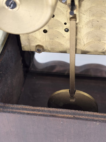 Vintage Warmink WUBA Mantel Shelf Dutch clock 8 day table Hermle striking. Works