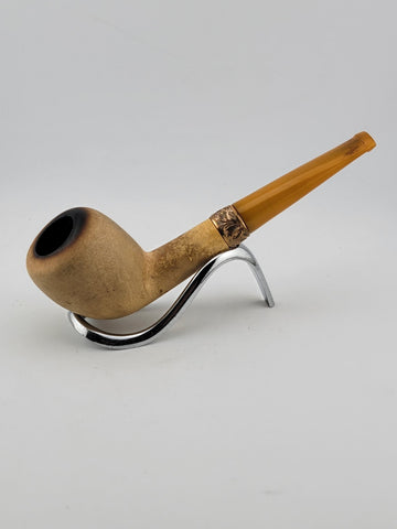 Rare Antique Collectible 19th Century Clay Pipe Circa 1890s W Original Case.
