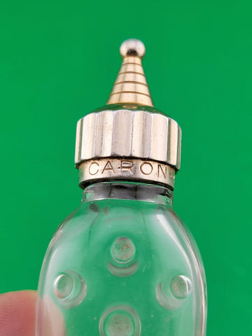 Antique Collectible Caron Baccarat Hobnail Empty Perfume Bottle Paris France.
