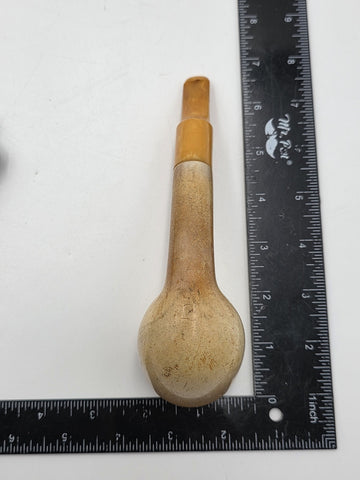 Antique D.P. Ehrlich Boston Large Meerschaum Tobacco Pipe Genuine Amber Stem