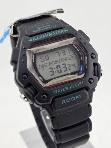 New!! Rare Vintage Casio DW-290T Module (1189) Illuminator Shock-resistant Watch