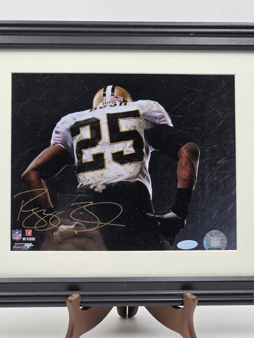 Reggie Bush Signed 8x10 Photo Steiner COA NFL Authenticated Saints Framed
