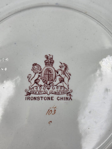 Private: Antique Ashworth Real Ironstone China Imari c1890 English 10" Only.