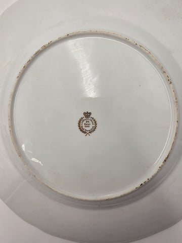 Set Of 6 Vintage Le mieux China 24K Gold Trim Mint Green Floral Cabinet Plates