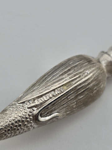 Towle Italy Figural Corn Cob Holders Set 24 Silverplate Original Box