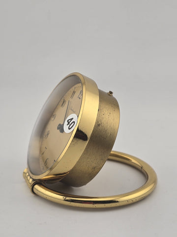 Rare Bucherer IMHOF TRAVEL CLOCK 8 DAY SWITZERLAND. Working Condition. Read.