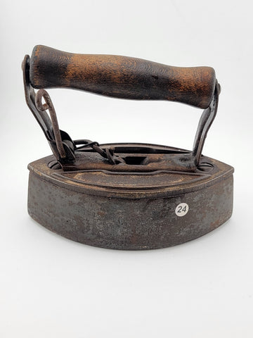 Rare Antique A C Willams Co Sad Irons with detachable handle. Complete Iron.