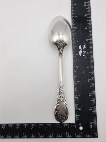 Set 4 Christofle France Silverplate Louis XV Rococo Dinner Table Spoons Flatware