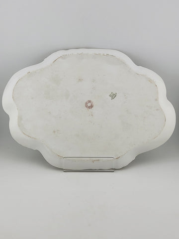 Vintage A. Klingenberg & C. Dwenger Coiffe ~Violet Limoges Serving Tray ca 1900