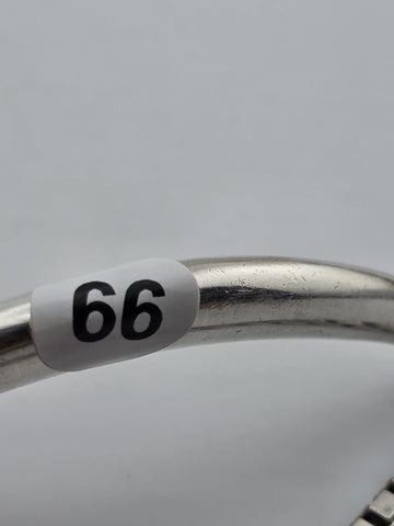 RLM STUDIO 925 Silver  Vintage Curve Pendant Box Link Chain Necklace  NE3355