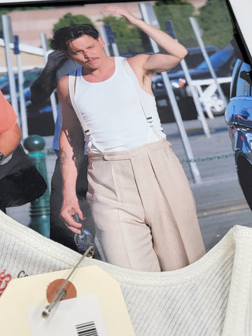 Rare Authenic Jhonny Depp Screen Worn Tanktop From Movie " Public Enemies" W COA