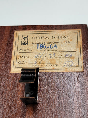 BEAUTIFUL ESKA WIND UP ESKA SHELF MANTEL CLOCK BRAZIL WESTMINSTER CHIMES. As-is.