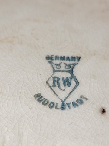 Rare Antique Rudolstadt Germany Porcelain United Electric Clock. Working Cond.