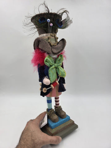 Rare Kurt S. Adler, Inc. HA0381 Kurt Adler 18" Hollywood Mad Hatter Nutcracker.