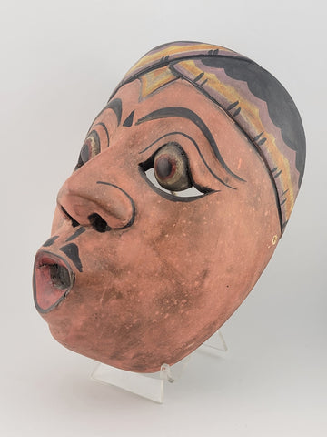 Antique Balinese Carved Wooden Dance Mask. beautiful collection & display piece
