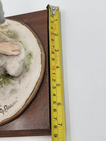 Giuseppe Armani Sculpure Capodimonte 1982 Florence Shepherd with Sheep 13 in