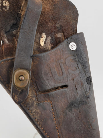 WWII Era 1940 USMC M3 Leather Shoulder Holster Colt M1911A1 Pistol. Sears Co.